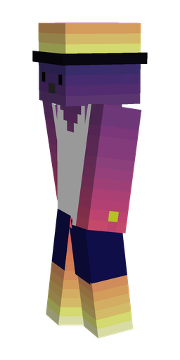 Blue skin: body, left side render