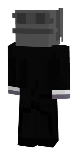 Black skin: body, back render