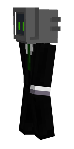 Black skin: body, left side render