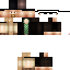 Black skin: raw texture render