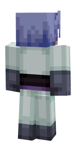Black skin: body, back render