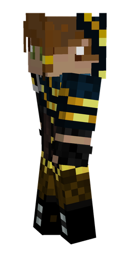 Black skin: body, left side render