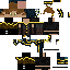 Black skin: raw texture render