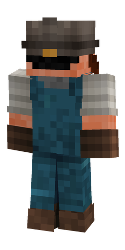 Blue skin: body, back render