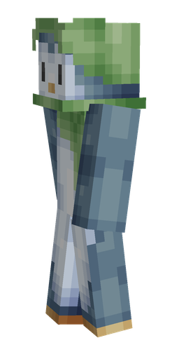 Blue skin: body, left side render