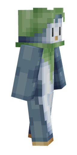 Blue skin: body, right side render
