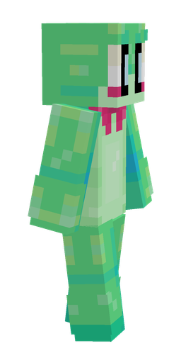 Green skin: body, right side render