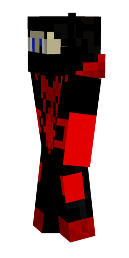 Black skin: body, left side render