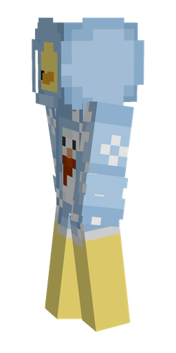 Blue skin: body, left side render