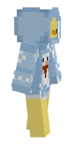 Blue skin: body, right side render