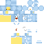 Blue skin: raw texture render