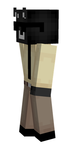 Black skin: body, left side render