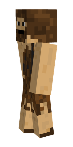 Brown skin: body, left side render