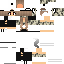 Black skin: raw texture render