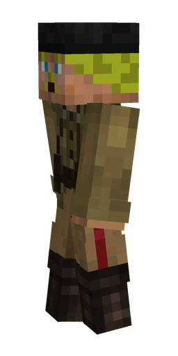 Black skin: body, left side render