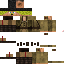 Black skin: raw texture render