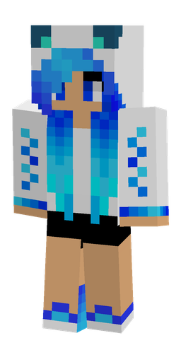 Blue skin: body, front render