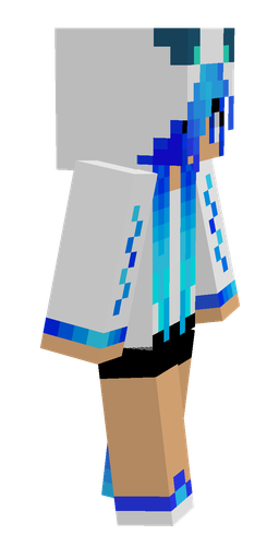 Blue skin: body, right side render