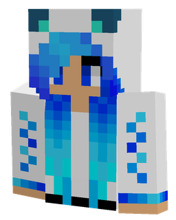 Blue skin: bust render