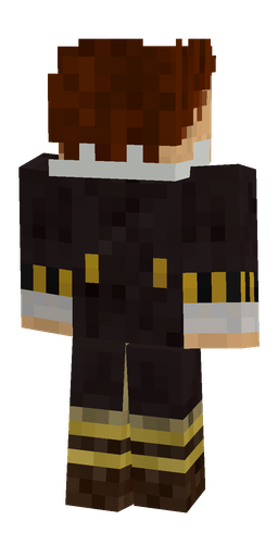 Black skin: body, back render