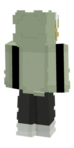 Black skin: body, back render