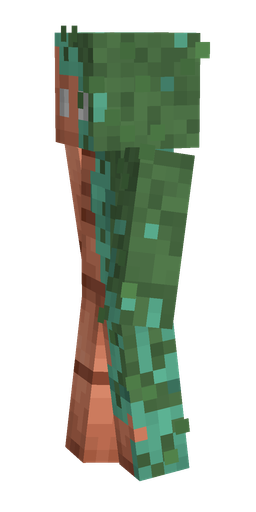 Green skin: body, left side render