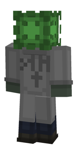 Black skin: body, back render