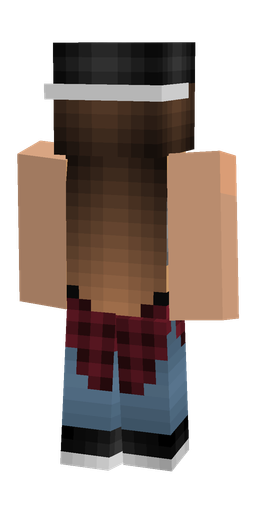 Black skin: body, back render
