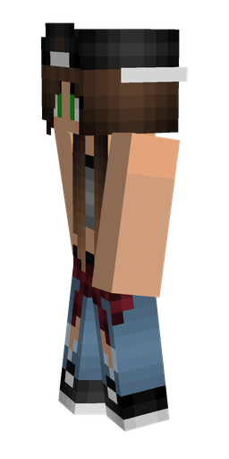 Black skin: body, left side render
