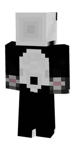 Black skin: body, back render