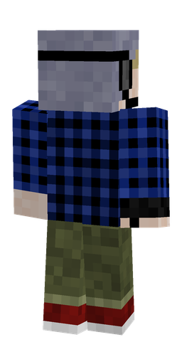 Black skin: body, back render