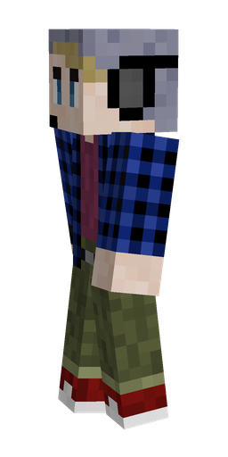 Black skin: body, left side render
