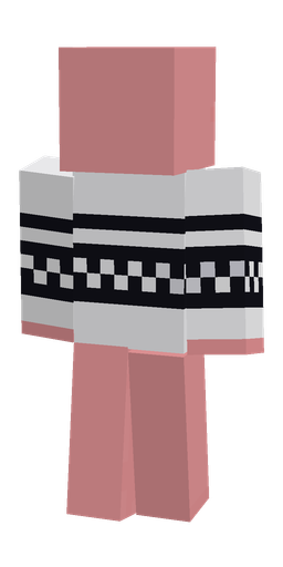 Black skin: body, back render