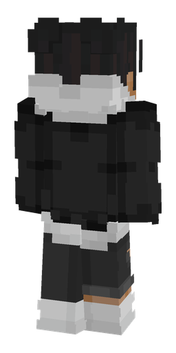 Black skin: body, back render