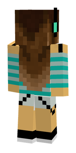 Brown skin: body, back render