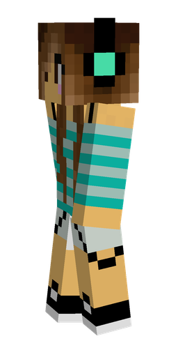Brown skin: body, left side render