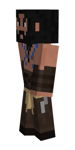 Black skin: body, left side render