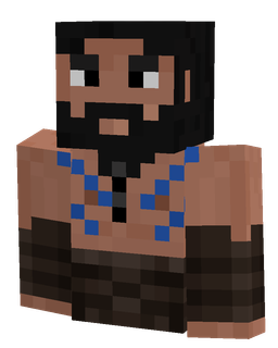 Black skin: bust render