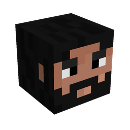 Black skin: head render