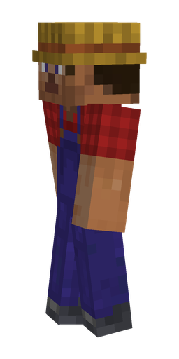 Blue skin: body, left side render