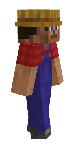 Blue skin: body, right side render