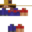 Blue skin: raw texture render