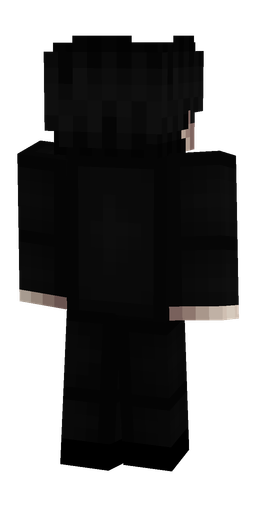 Black skin: body, back render