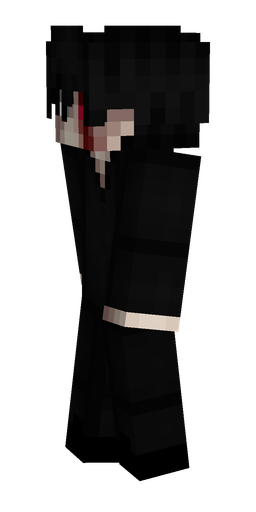 Black skin: body, left side render