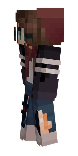 Black skin: body, left side render
