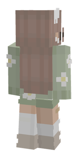 Green skin: body, back render