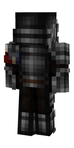 Black skin: body, back render