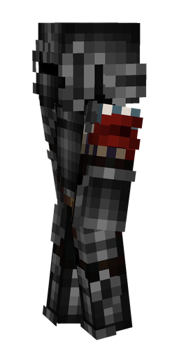 Black skin: body, left side render