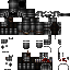 Black skin: raw texture render