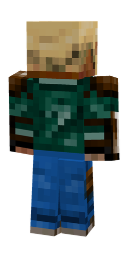 Black skin: body, back render